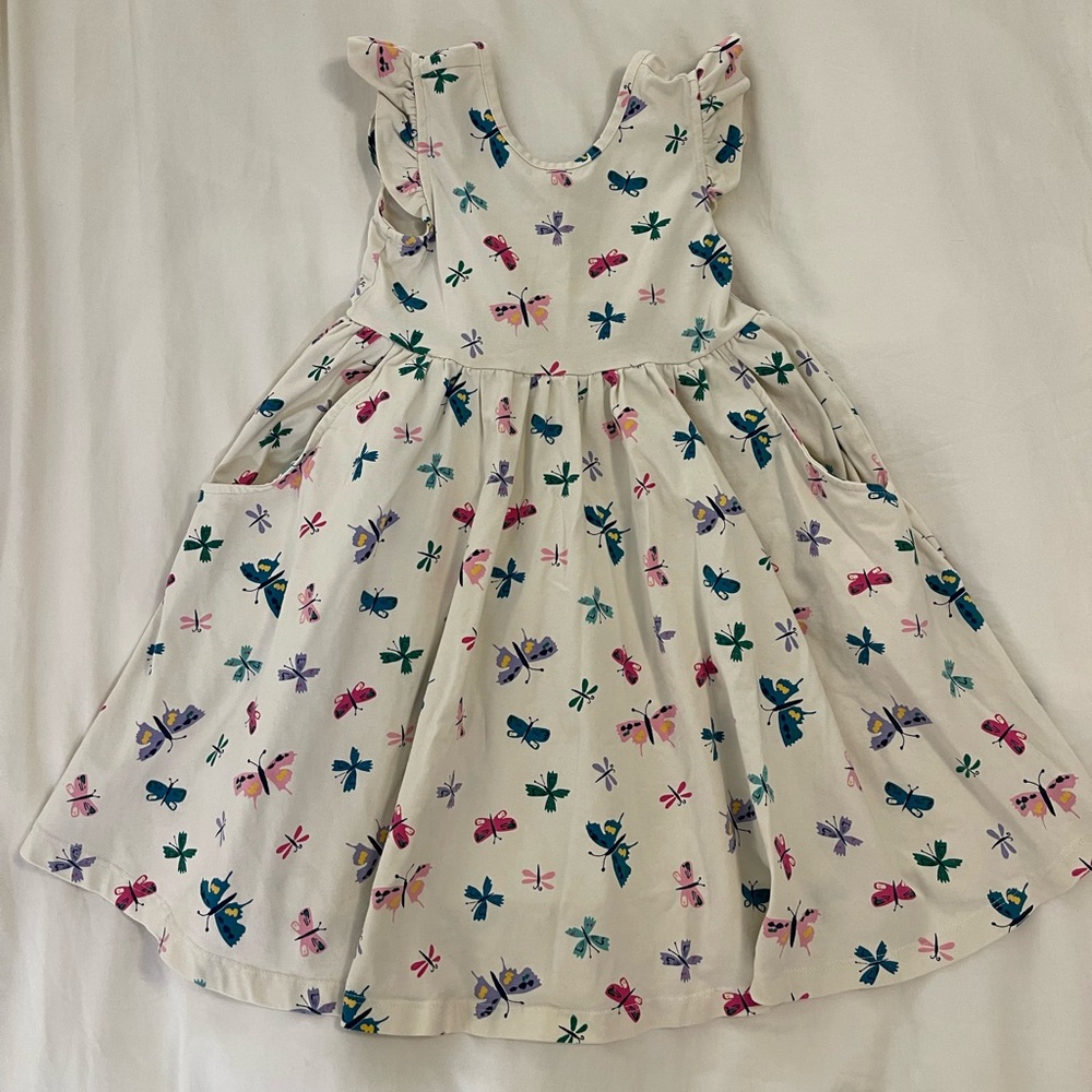 Hanna Andersson Multicolor Butterfly Kids Dress